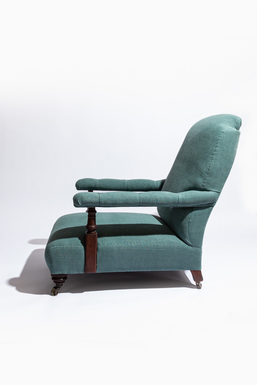 Large Victorian Open Armchair by Maple & co.