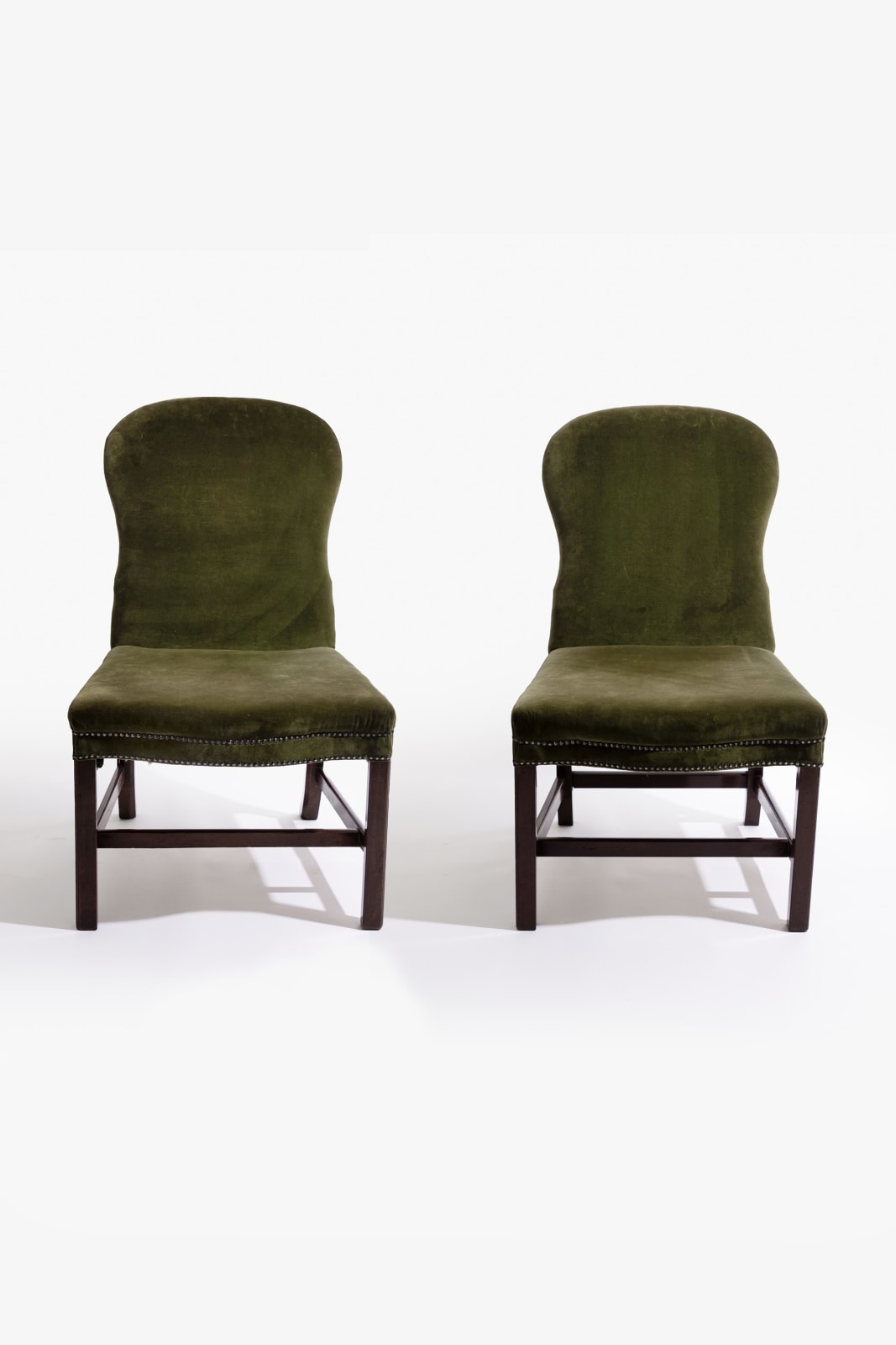 Pair of 18th Century Spoon Back Side Chairs
