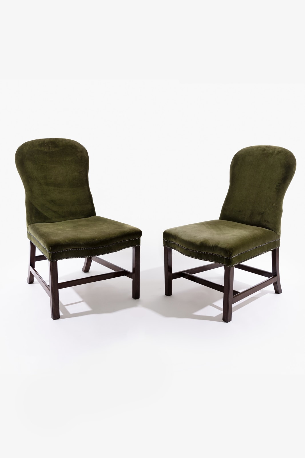 Pair of 18th Century Spoon Back Side Chairs
