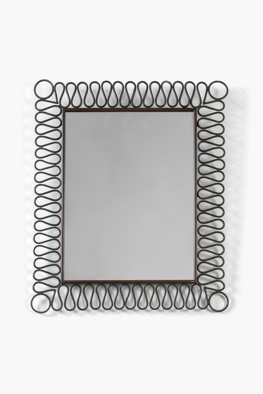 1940s Italian Wrought Iron Mirror