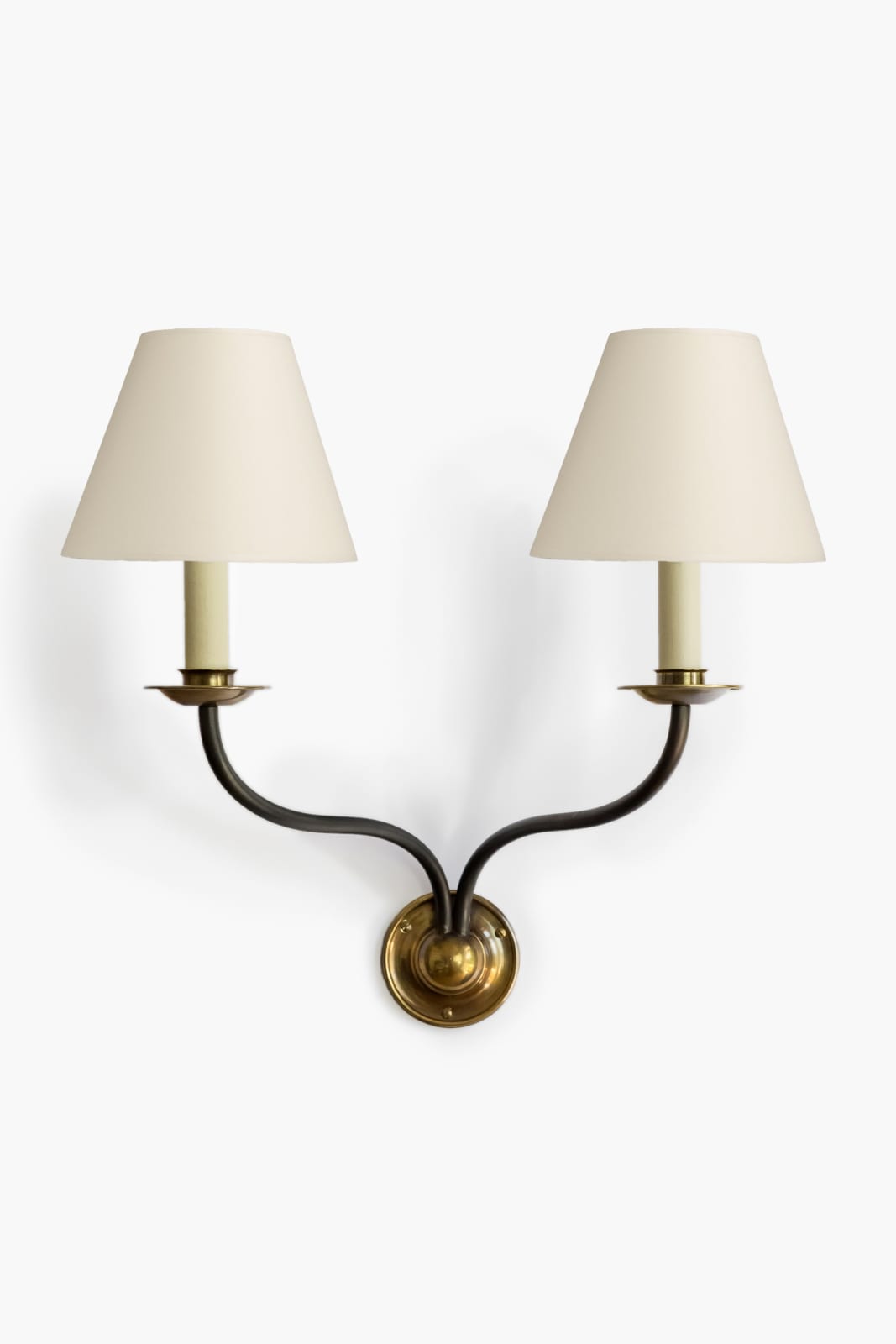 The George Twin Arm Wall Light