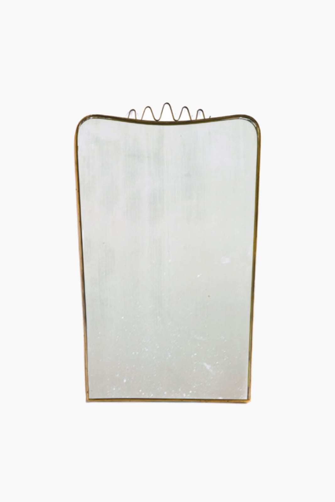 1950s Italian Brass Framed Mirror