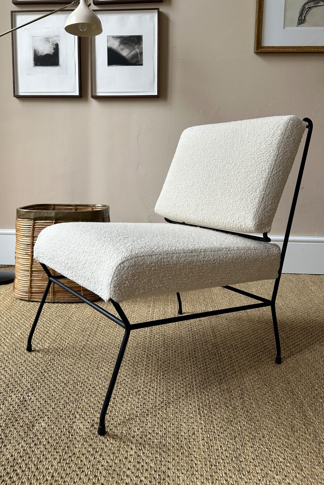 Gastone Rinaldi, Rare Pair of Low Chairs by Gastone Rinaldi for RIMA