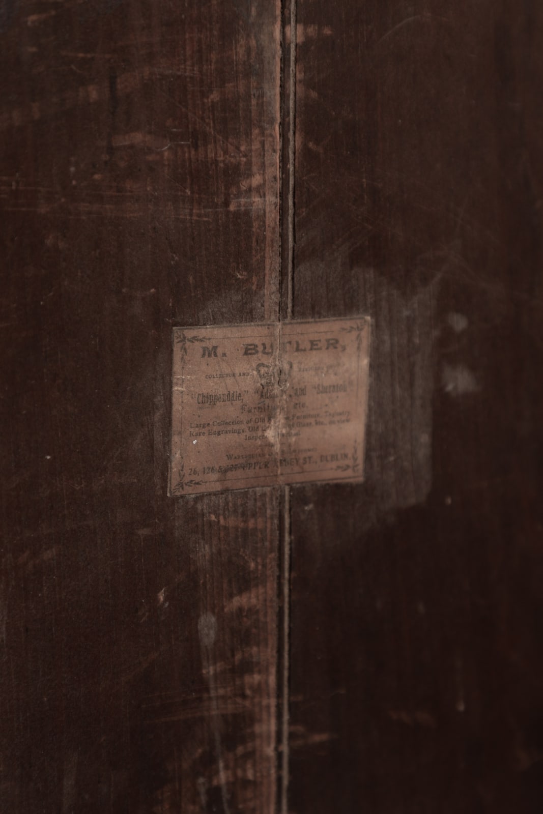 Irish George III Waterford Mirror With Blue & Clear Glass Studs