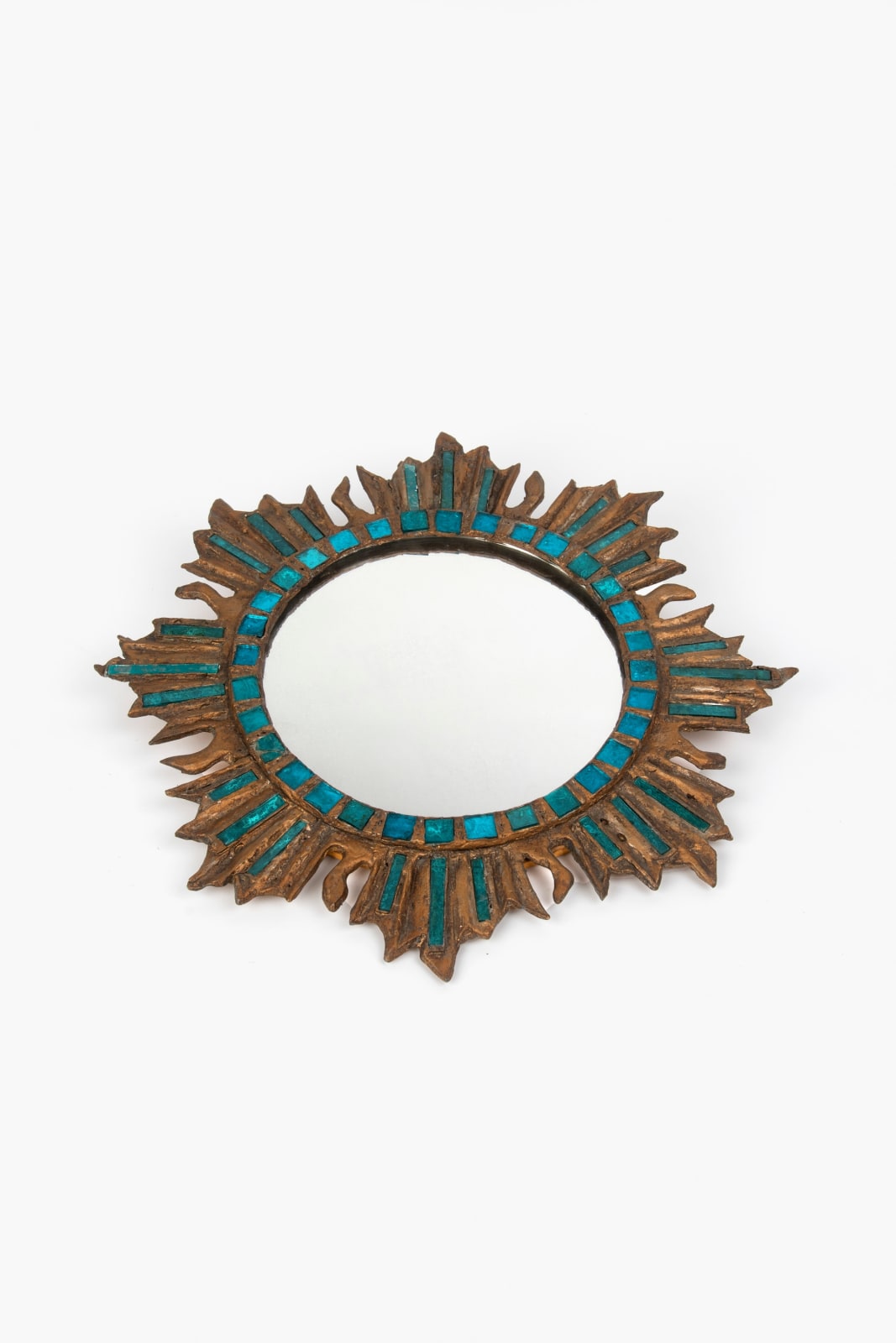 1960s Sunburst Mirror in the style of Line Vautrin