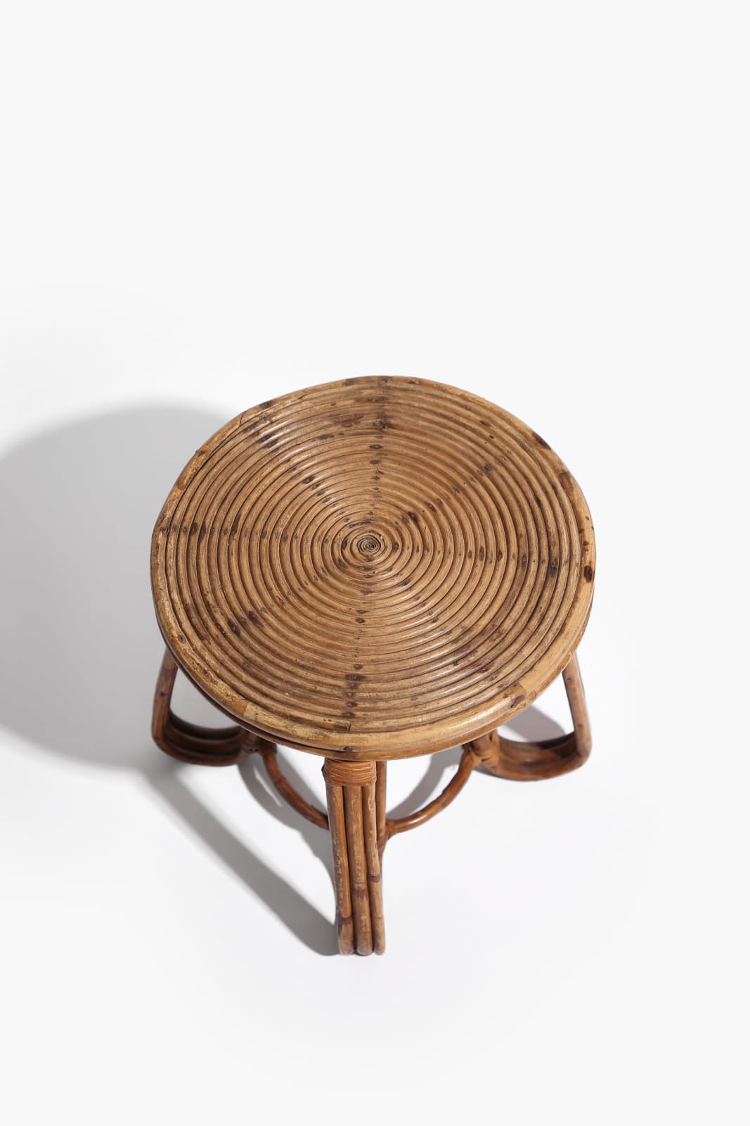 1930s French Cane Low Table