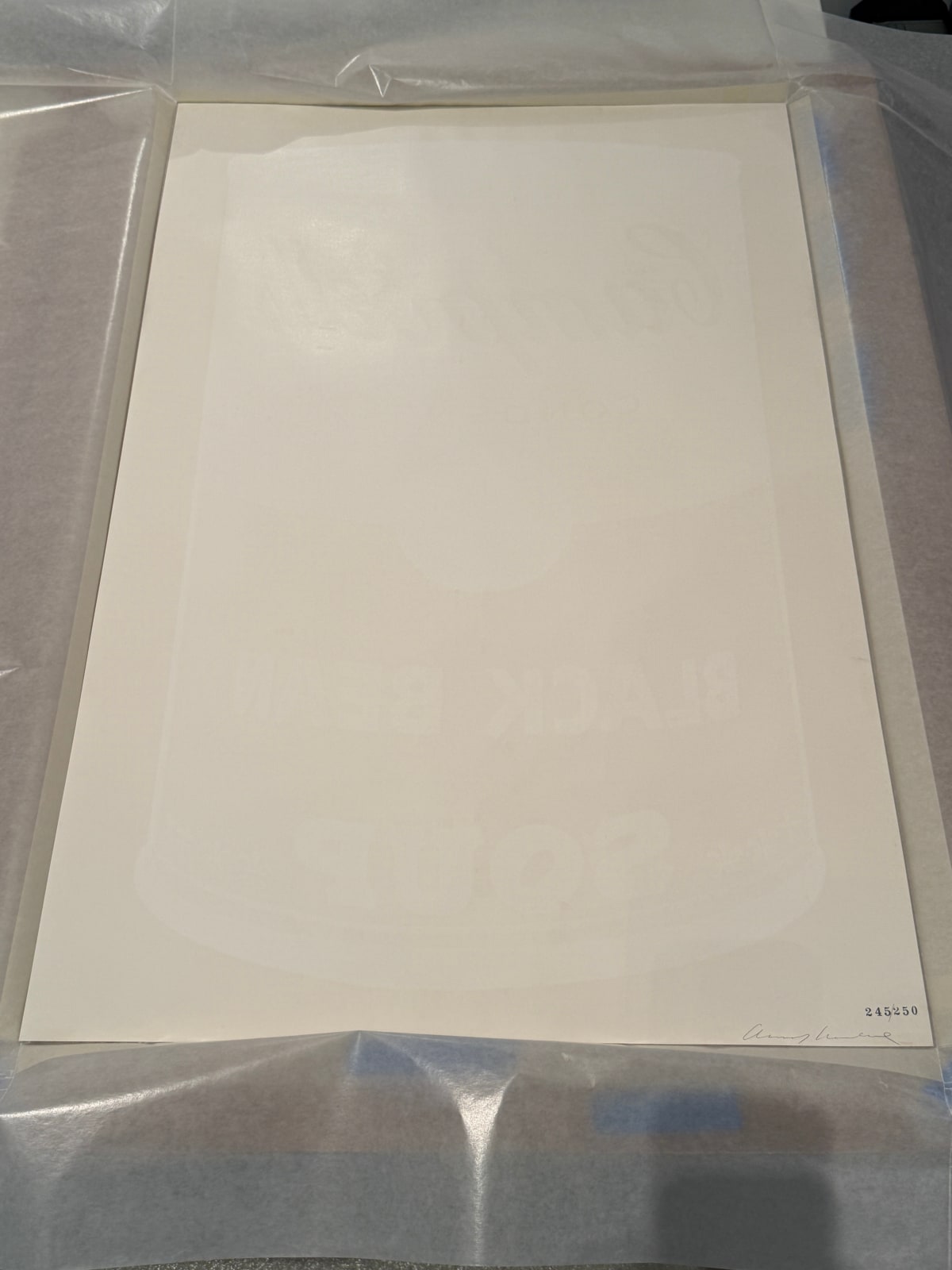 Andy Warhol, Black Bean Campbells Soup, 1968