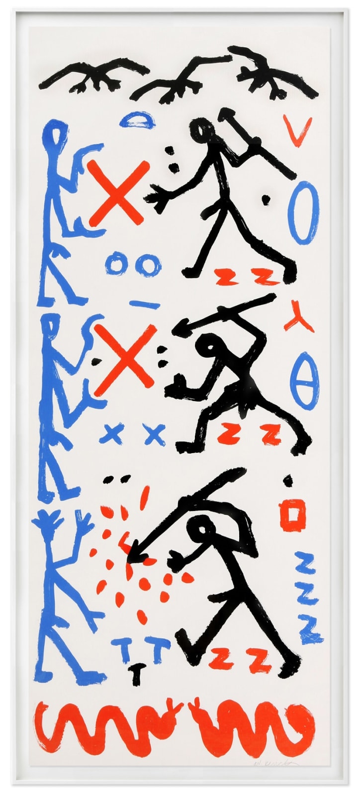 A. R. Penck, Composition, 1989