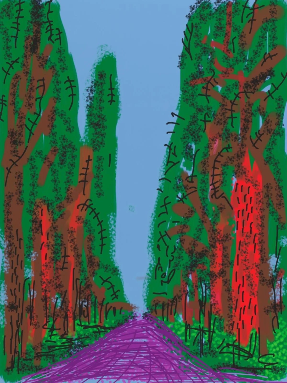 David Hockney, Yosemite Nr. 5, 2010