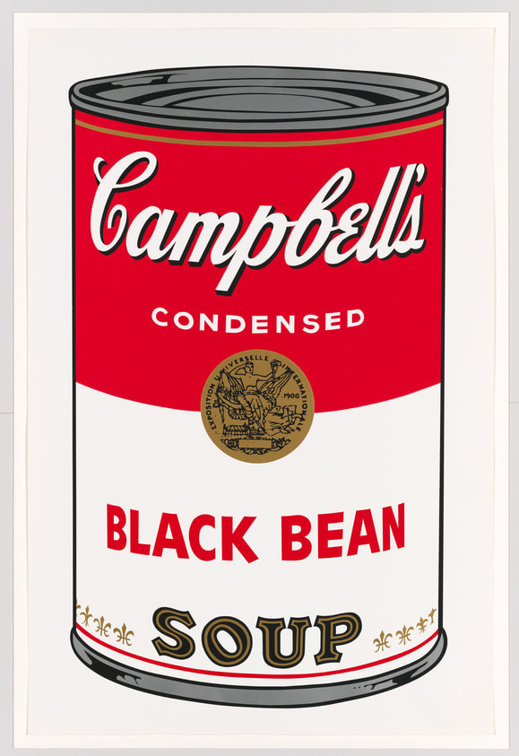 Andy Warhol, Black Bean Campbells Soup, 1968
