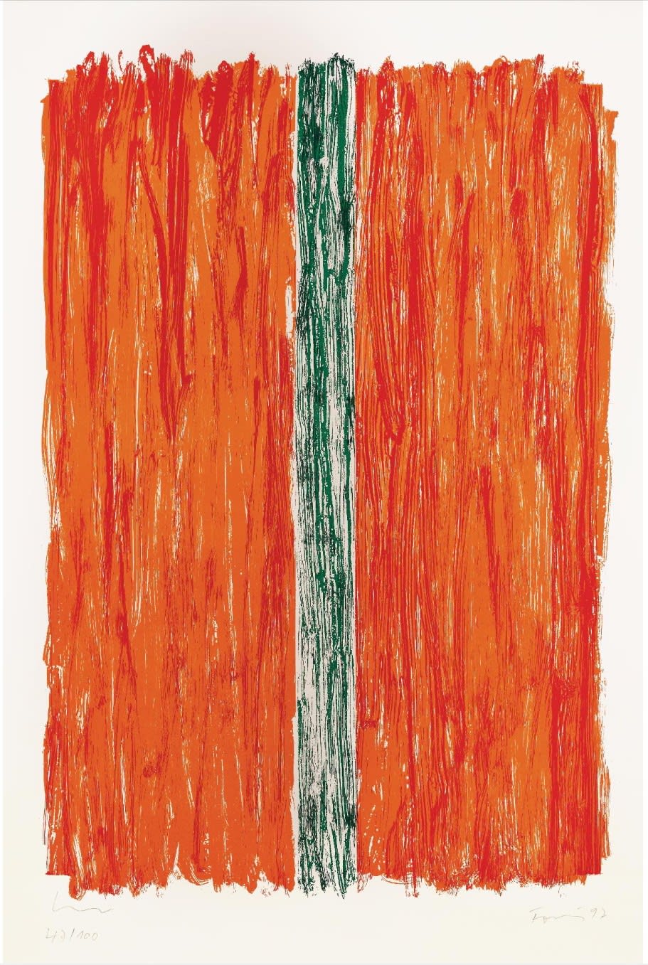 Günther Förg, Grüner Kopfschmerz, 1997