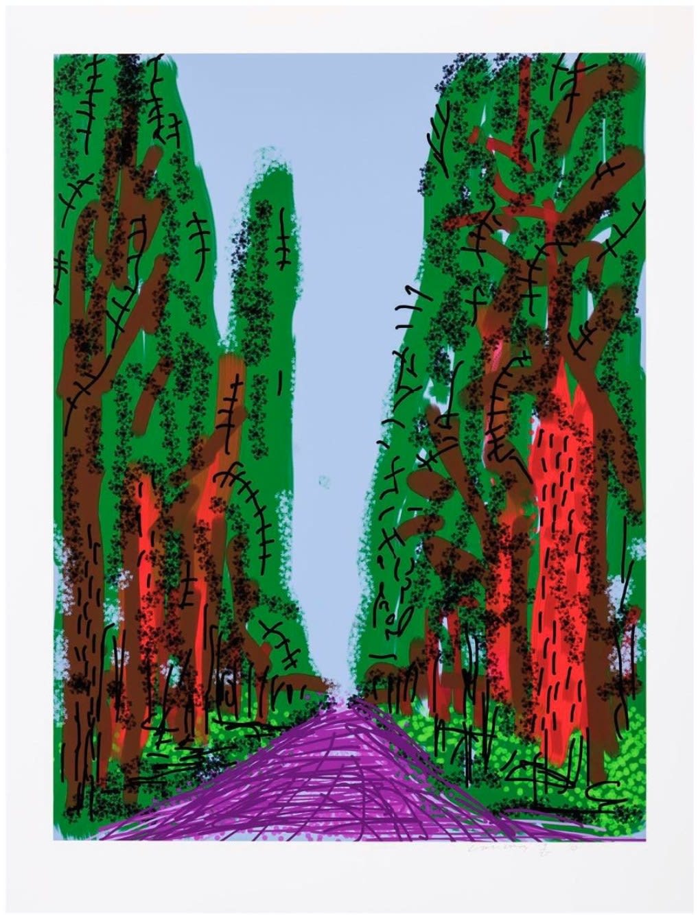 David Hockney, Yosemite Nr. 5, 2010