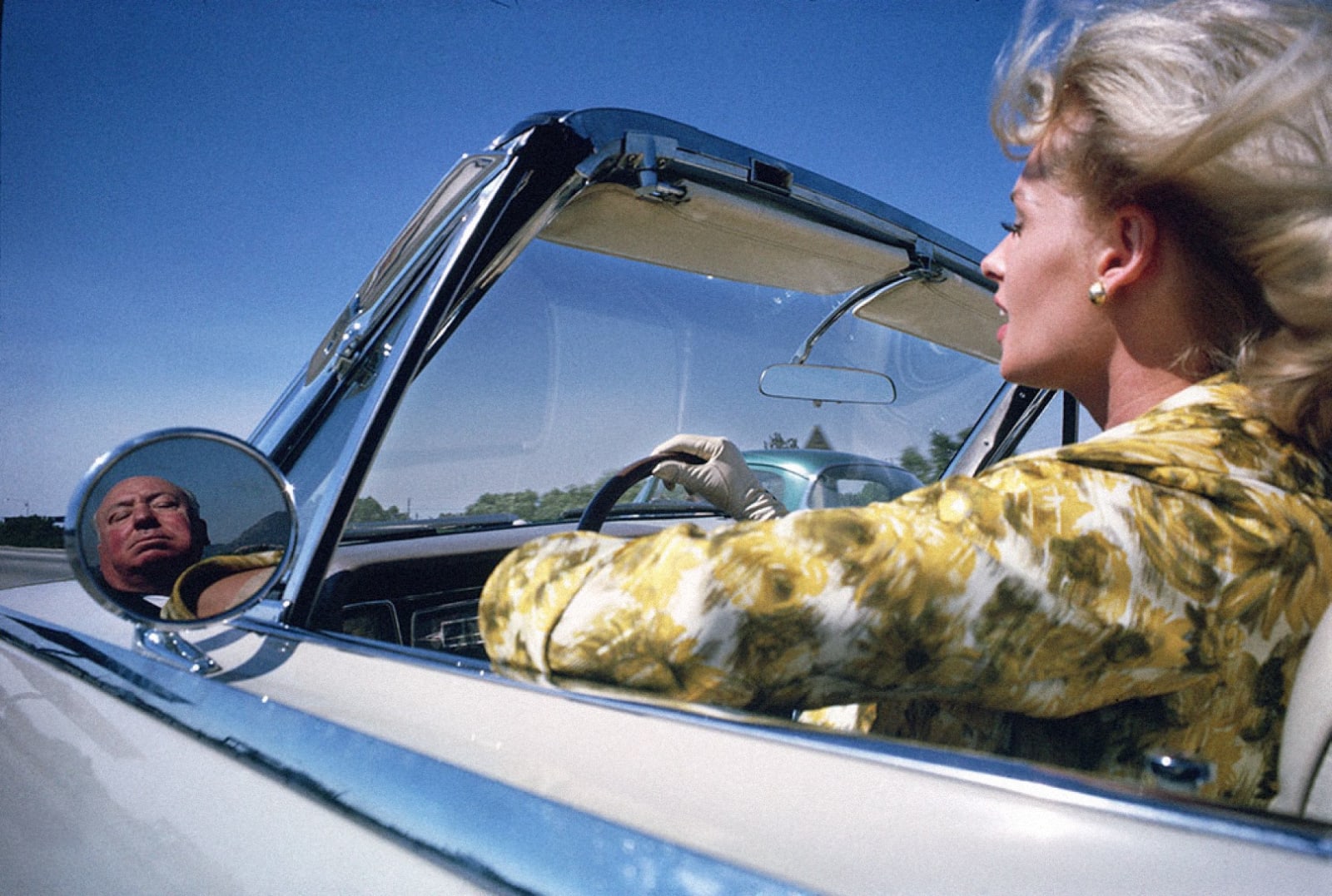 Lawrence Schiller, Alfred Hitchcock and Tippi Hedren, 1962