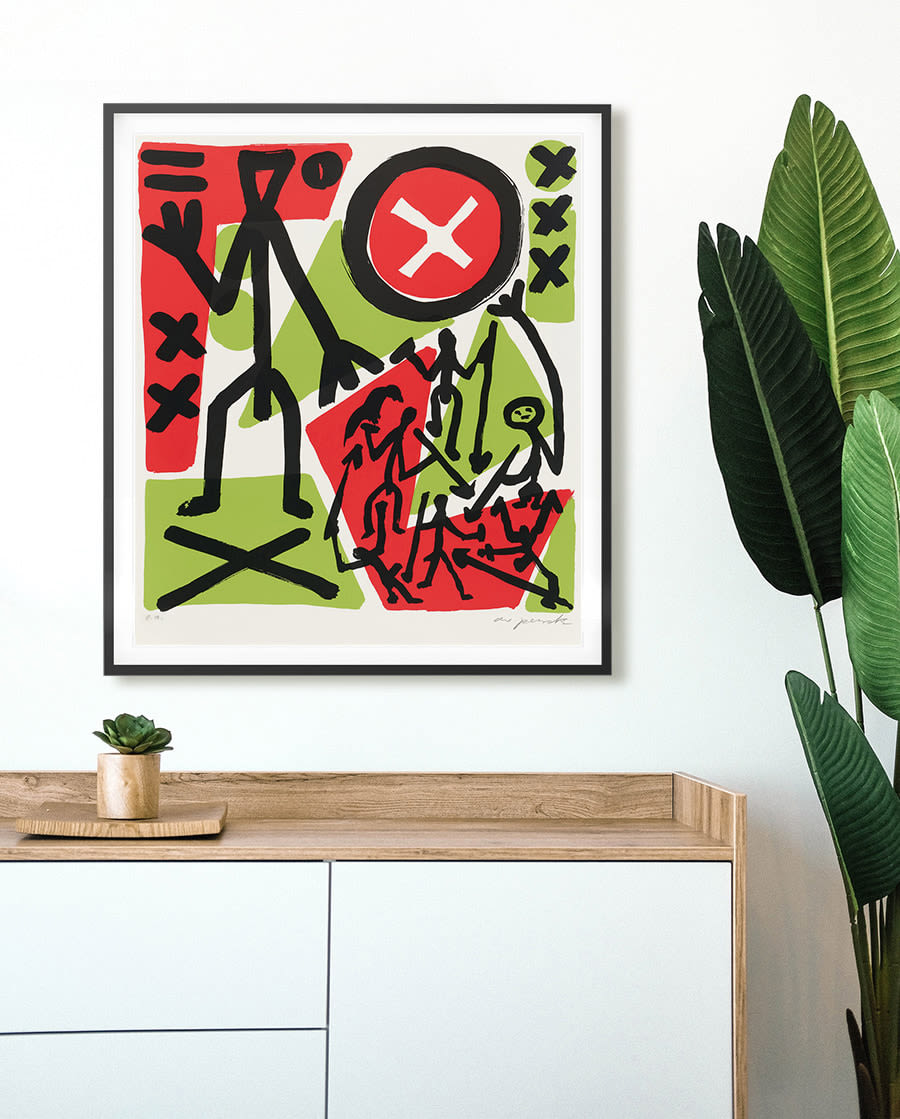 A. R. Penck, So viel Anfang war nie (artist proof), 1990