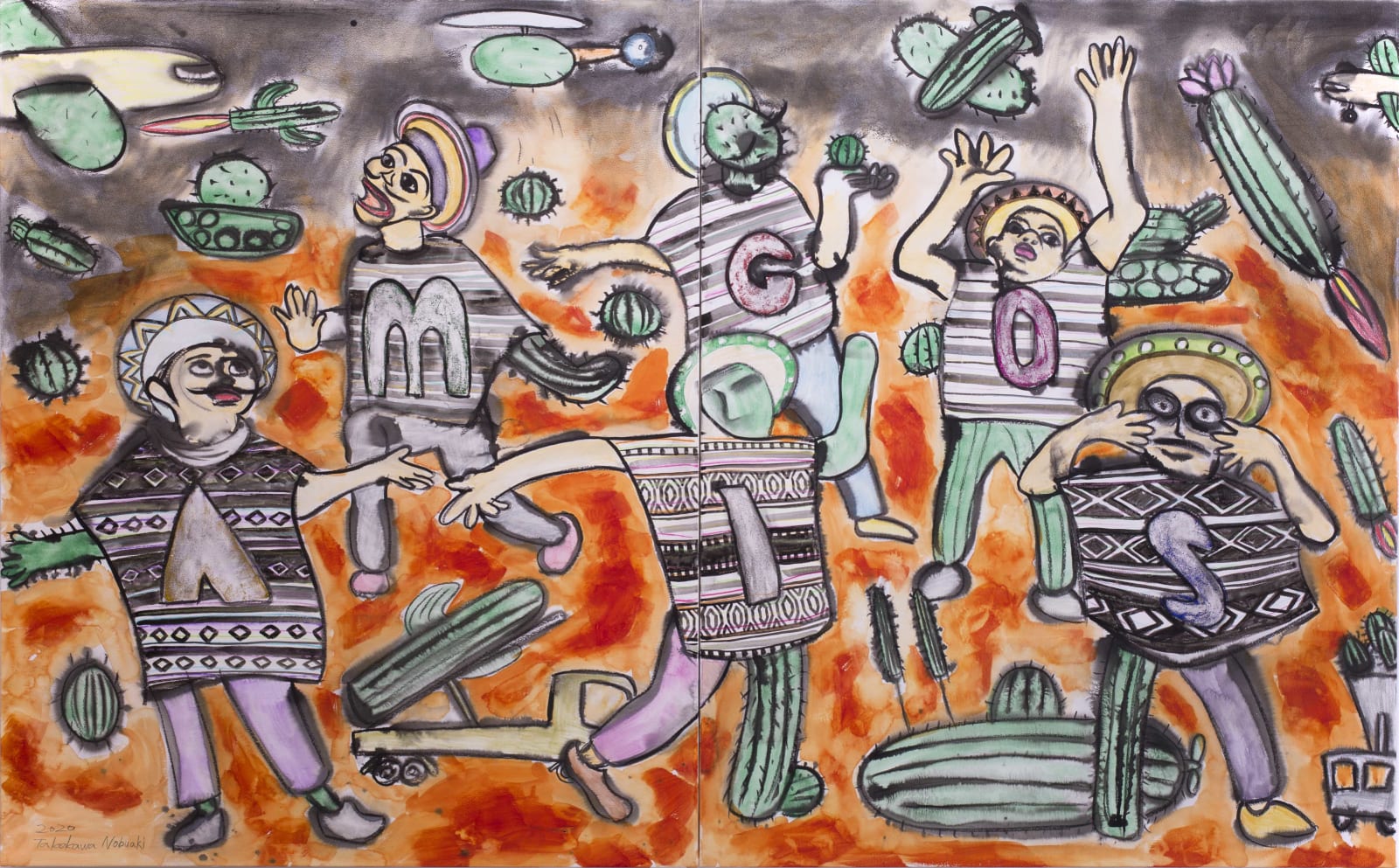 Nobuaki Takekawa, AMIGOS in the Cactus Field, 2020