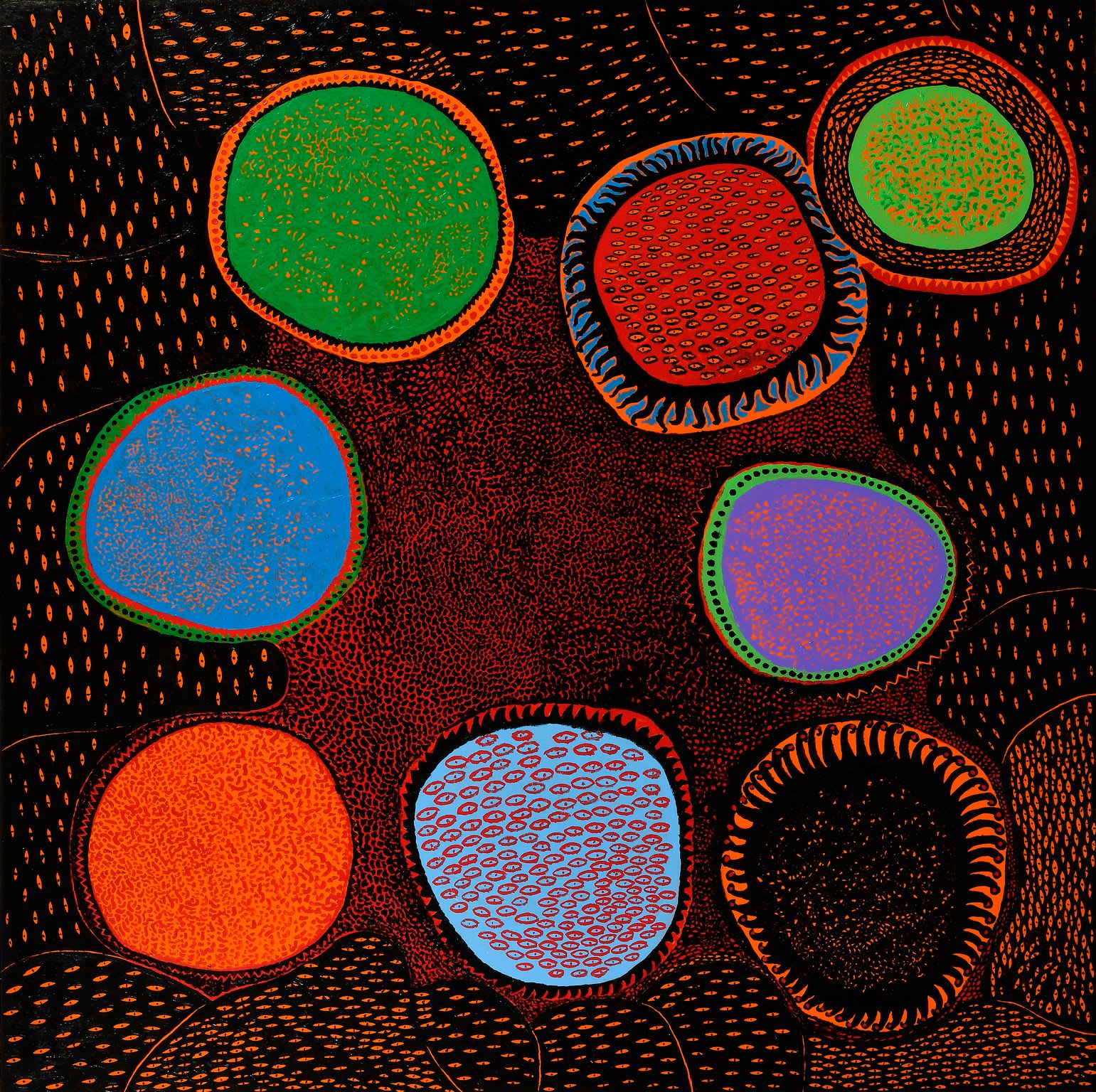 Yayoi Kusama, ALL OF MANKIND HAS, EACH AND EVERY ONE OF THEM, INTONED PEACE, 2017