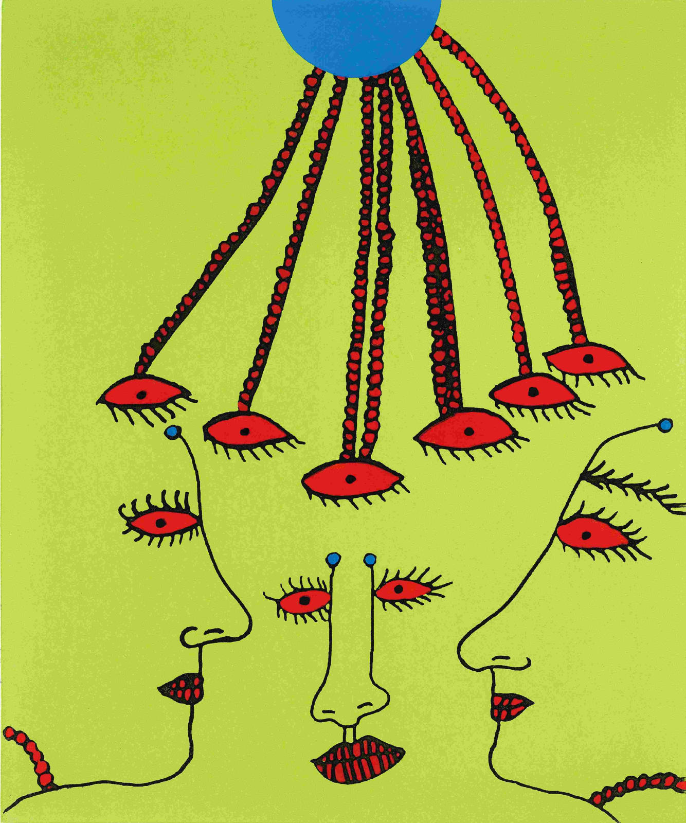 Yayoi Kusama, Reflecting in the Field of Love, 2011