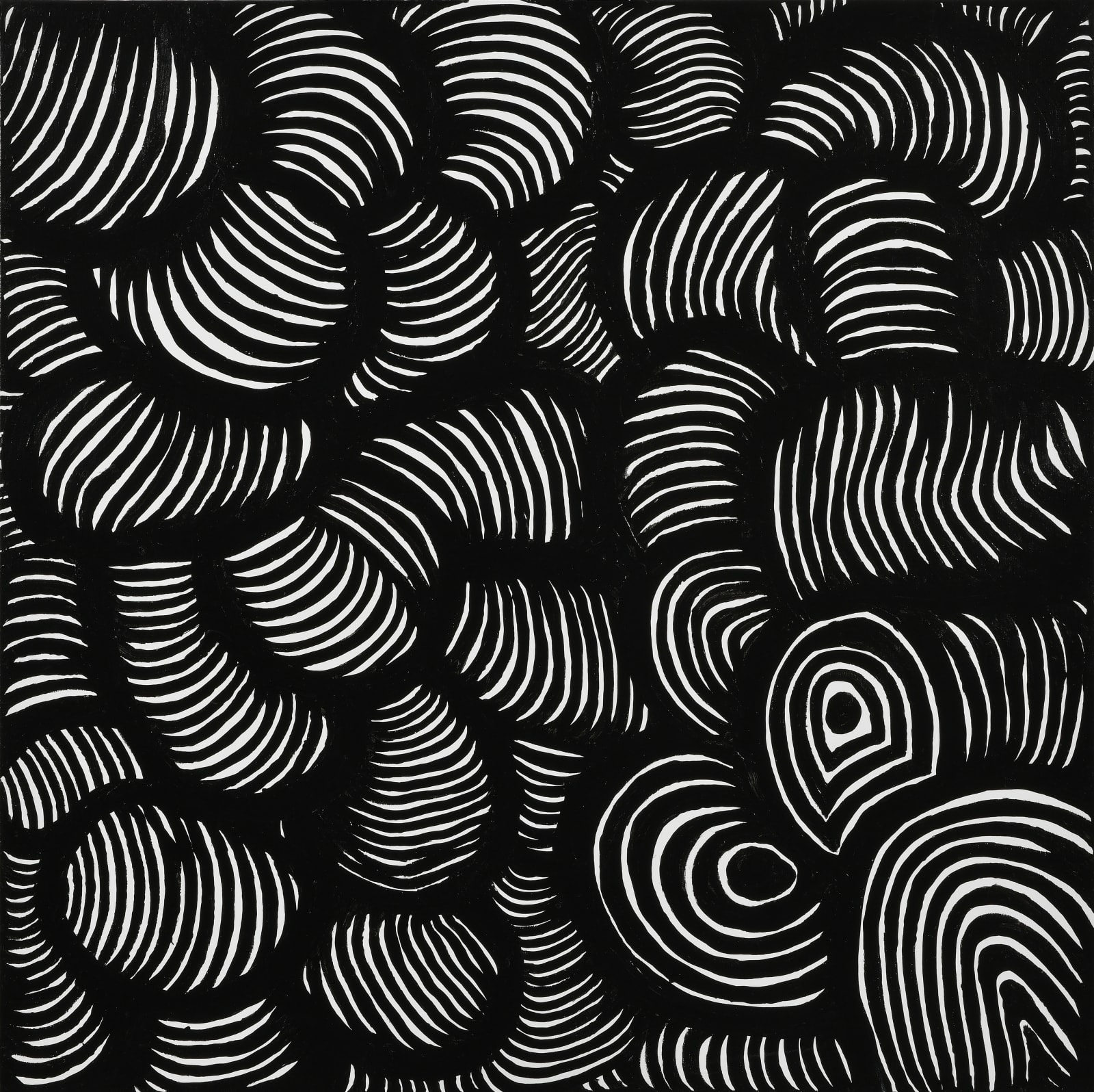 Yayoi Kusama, I BECOME A STONE NOT IN TIME ETERNAL BUT IN THE PRESENT THAT TRANSPIRES, 2019