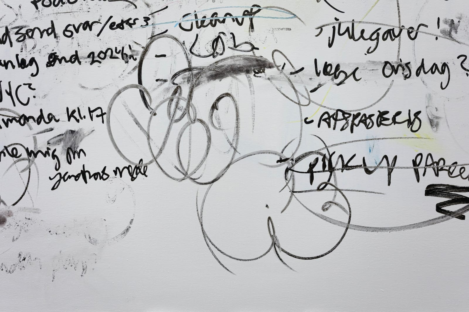 Julie Koldby, To-do painting 1 (Assessments all week), 2025