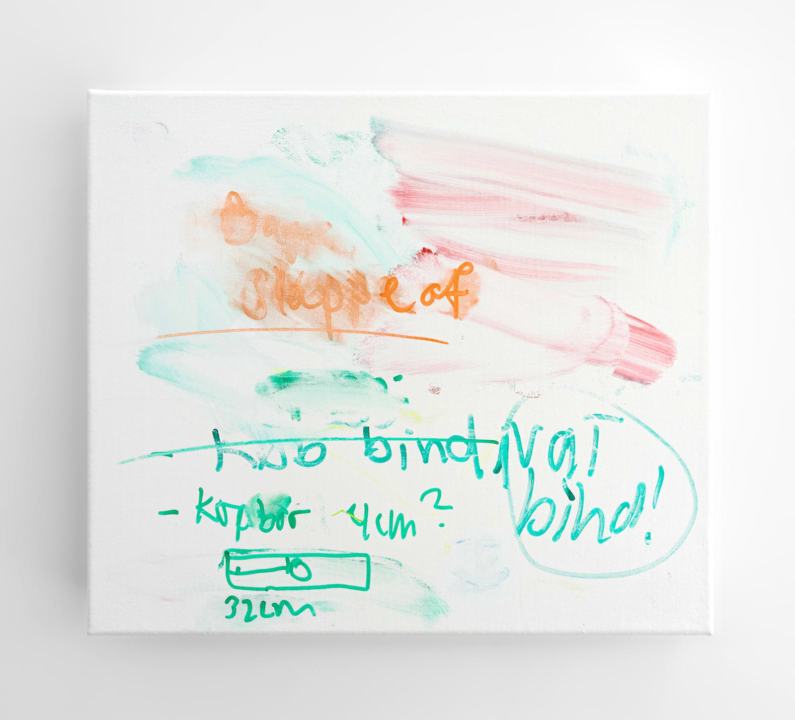Julie Koldby, To-do painting 5 (Natbind!), 2025