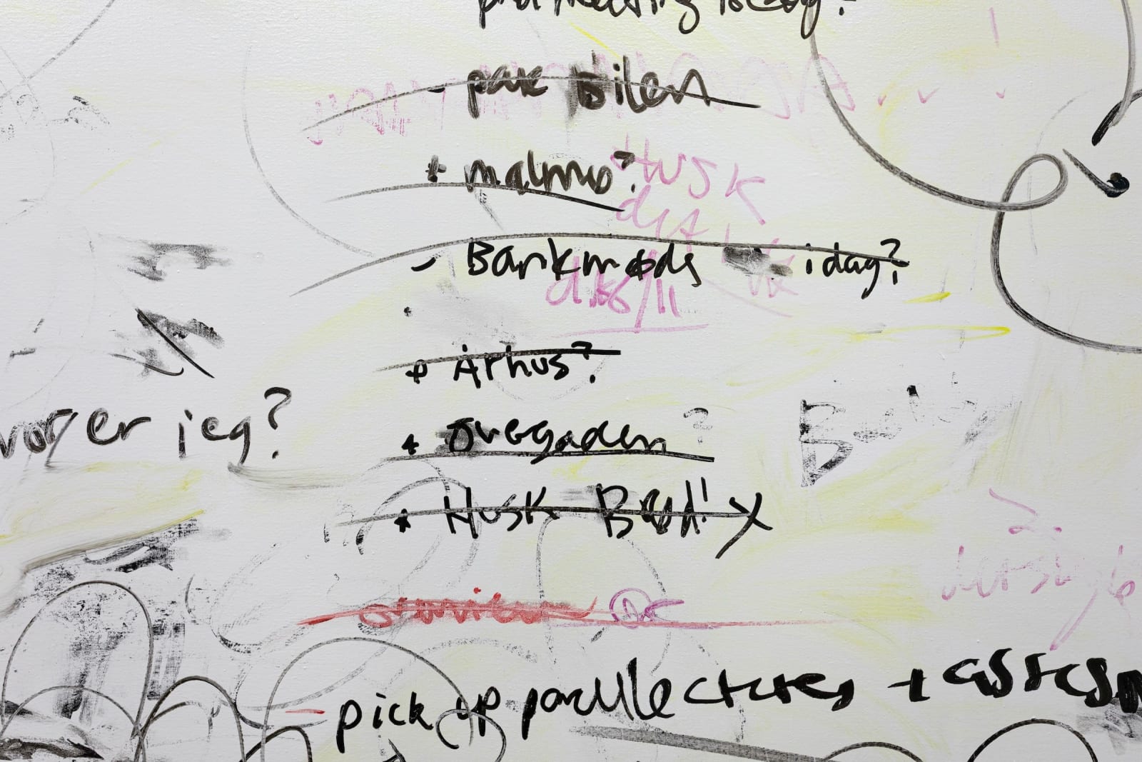 Julie Koldby, To-do painting 1 (Assessments all week), 2025