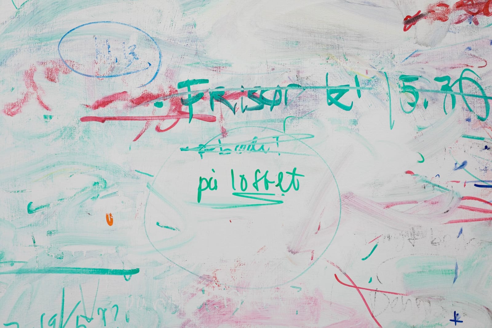 Julie Koldby, To-do painting 2 (På loftet), 2025