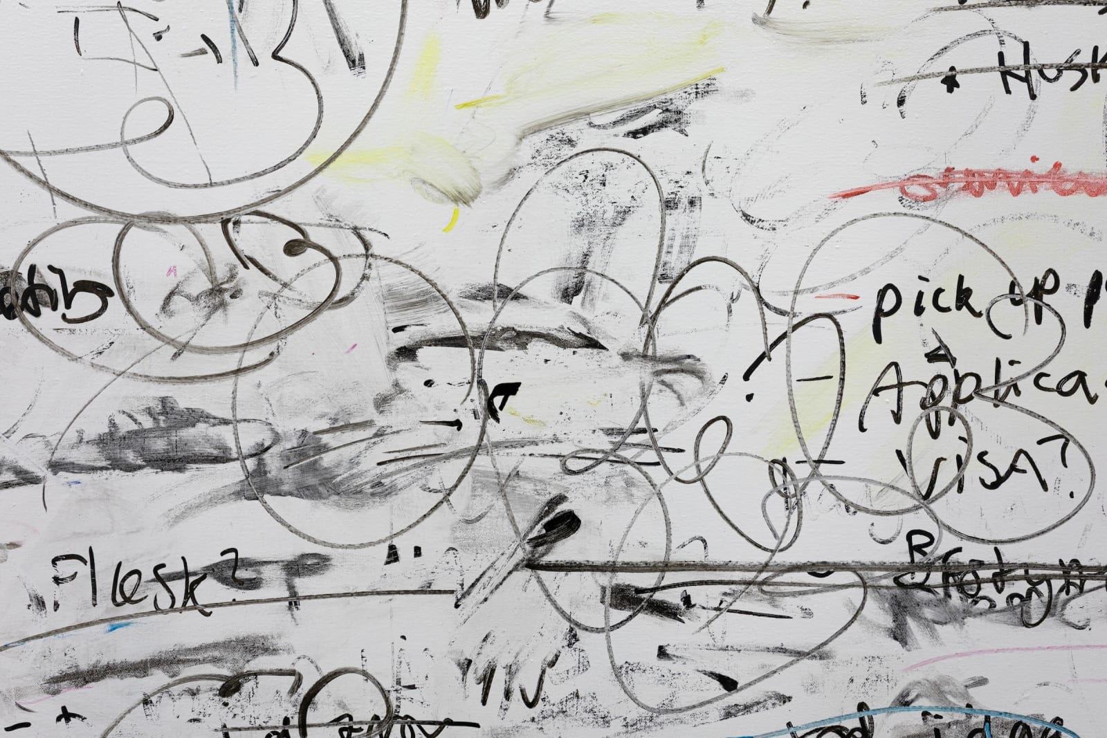 Julie Koldby, To-do painting 1 (Assessments all week), 2025