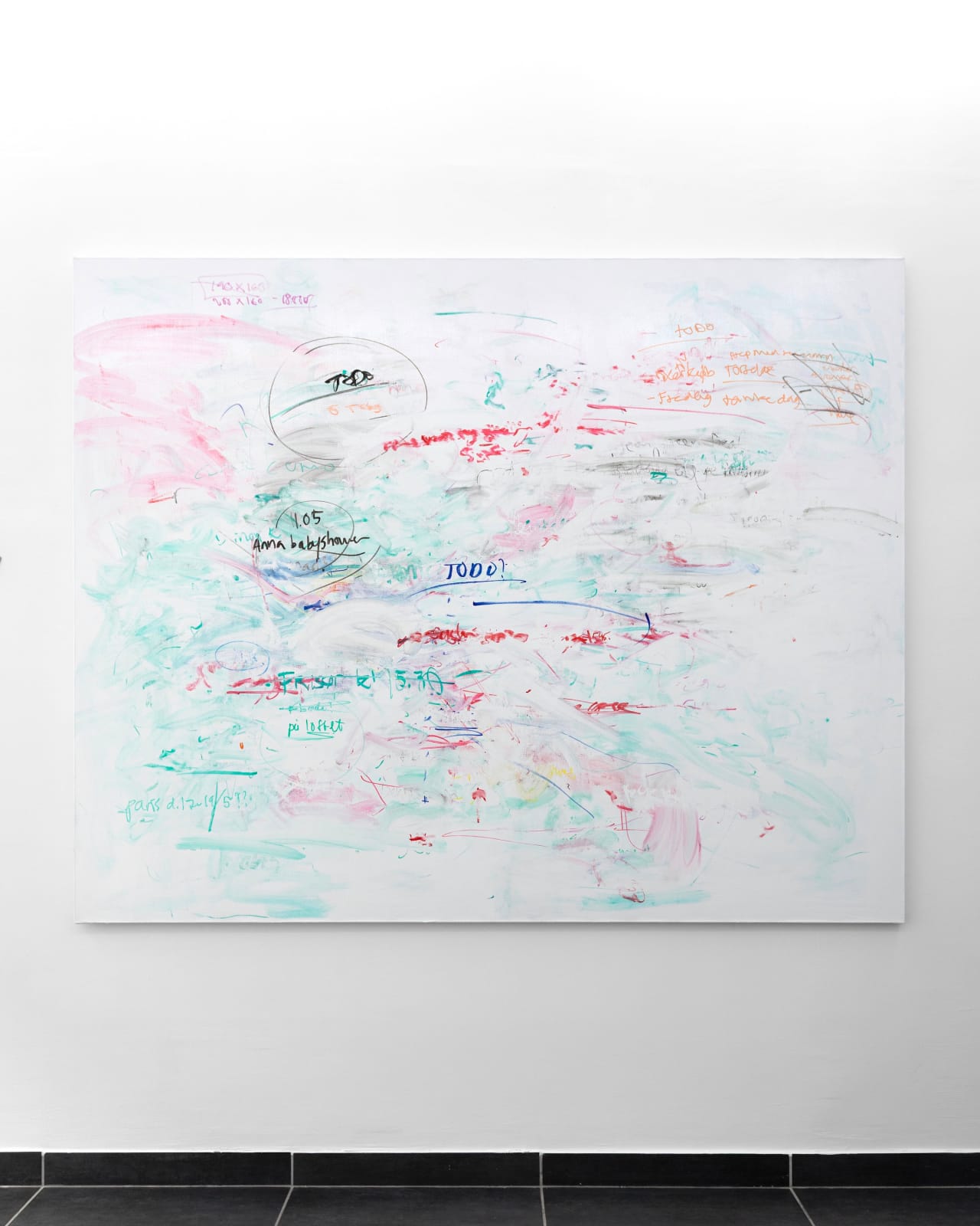 Julie Koldby, To-do painting 2 (På loftet), 2025
