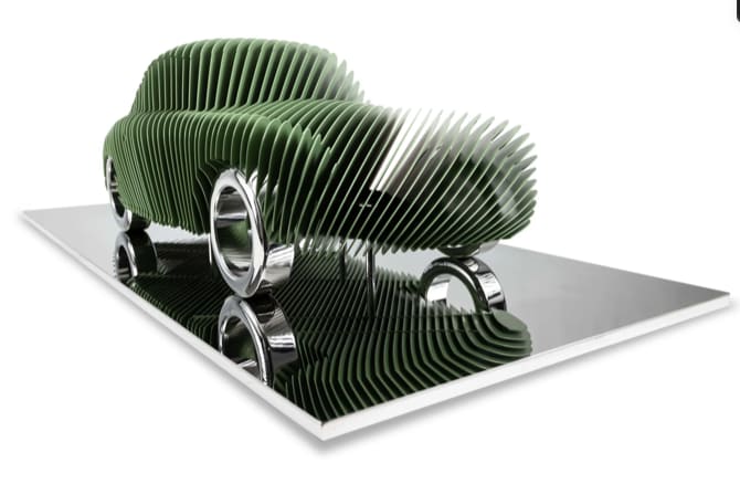 Antoine Dufilho, 356 asymétrique verte , 2025