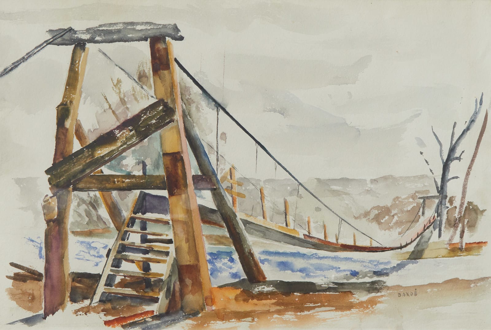 Jozef Bakos, The Bridge at Embudo