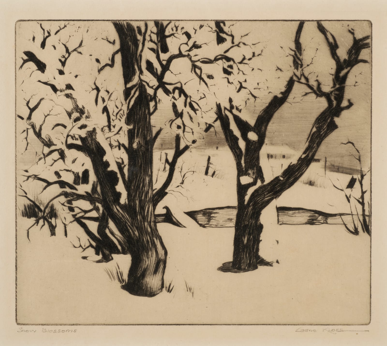 Gene Kloss, Snow Blossoms, d. 1935
