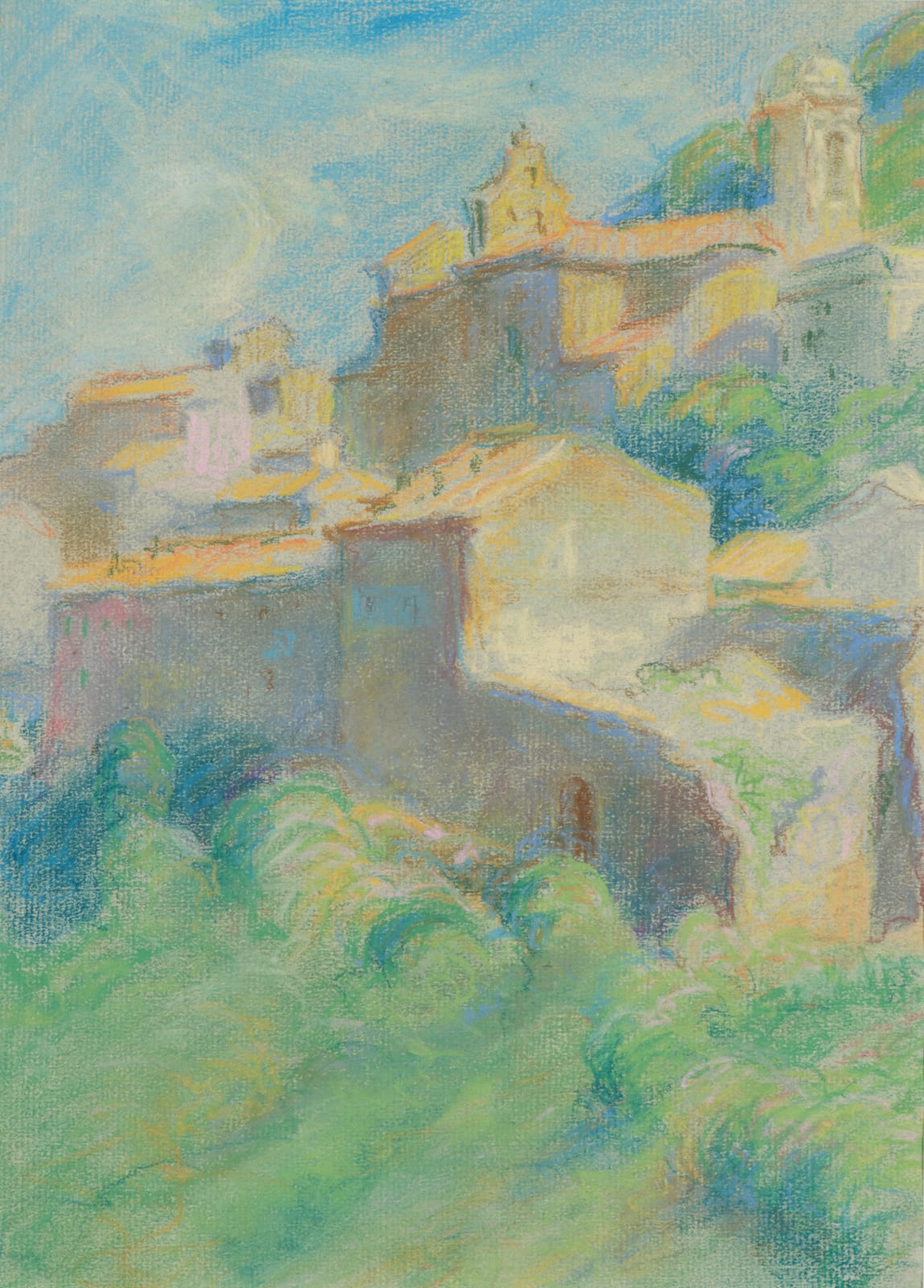 William Penhallow Henderson, The Green Hill - Bellagio, Italy, d. 1910