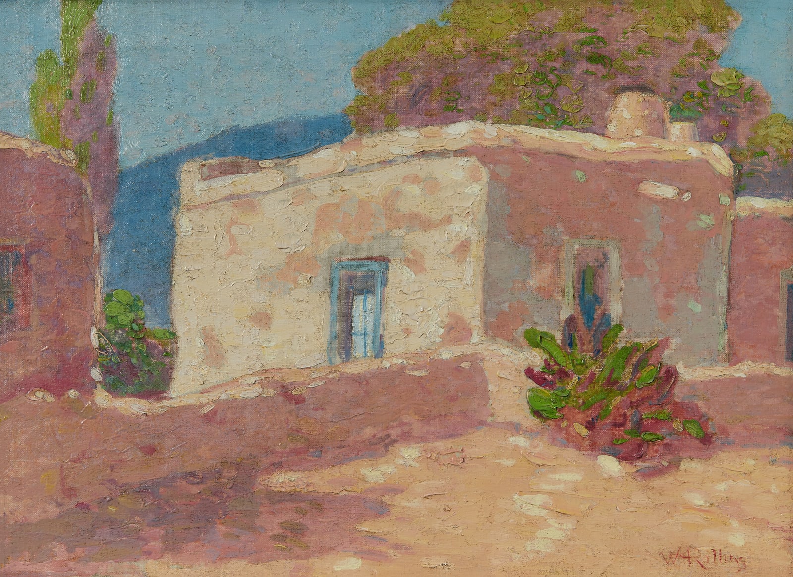 Warren E. Rollins, An Old Adobe, Santa Fe, New Mexico
