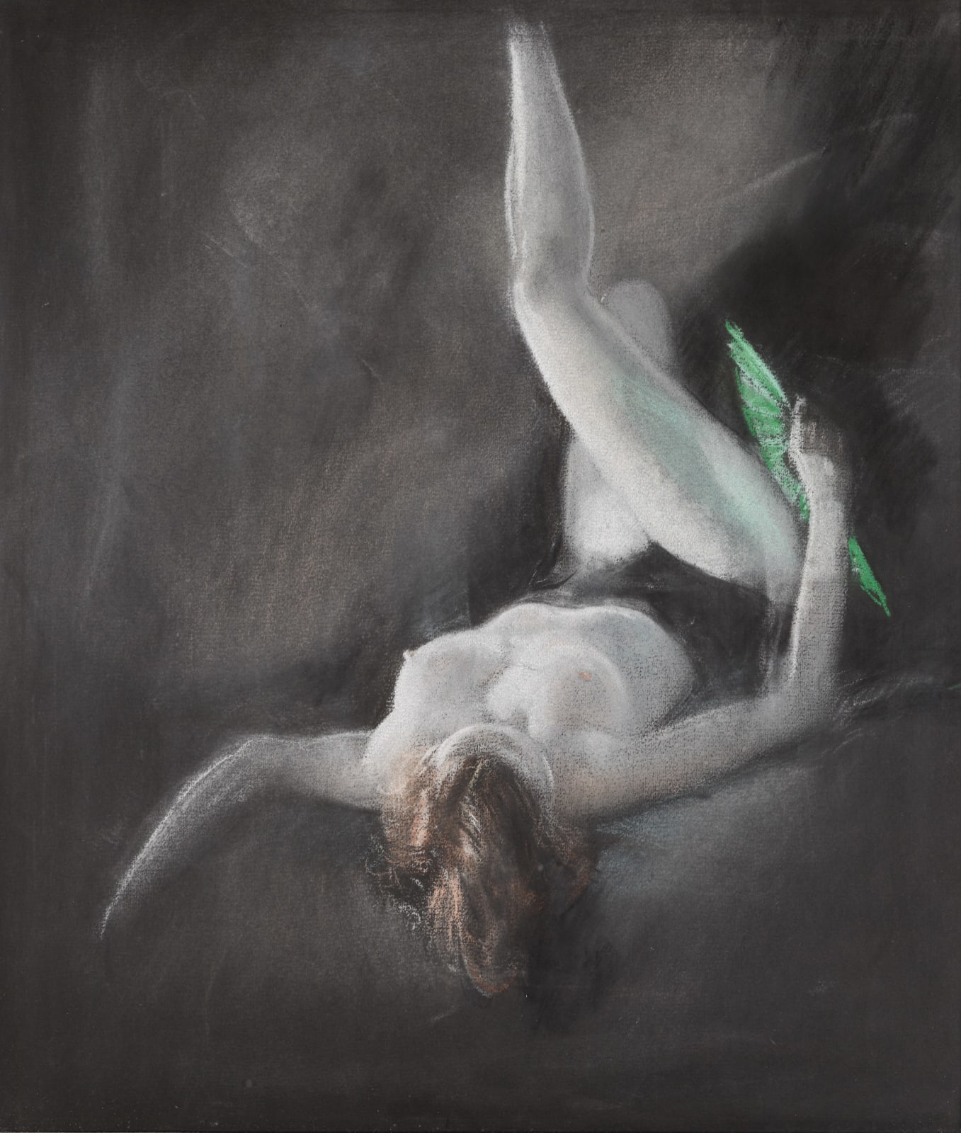 Everett Shinn, Nude with Fan, c. 1940