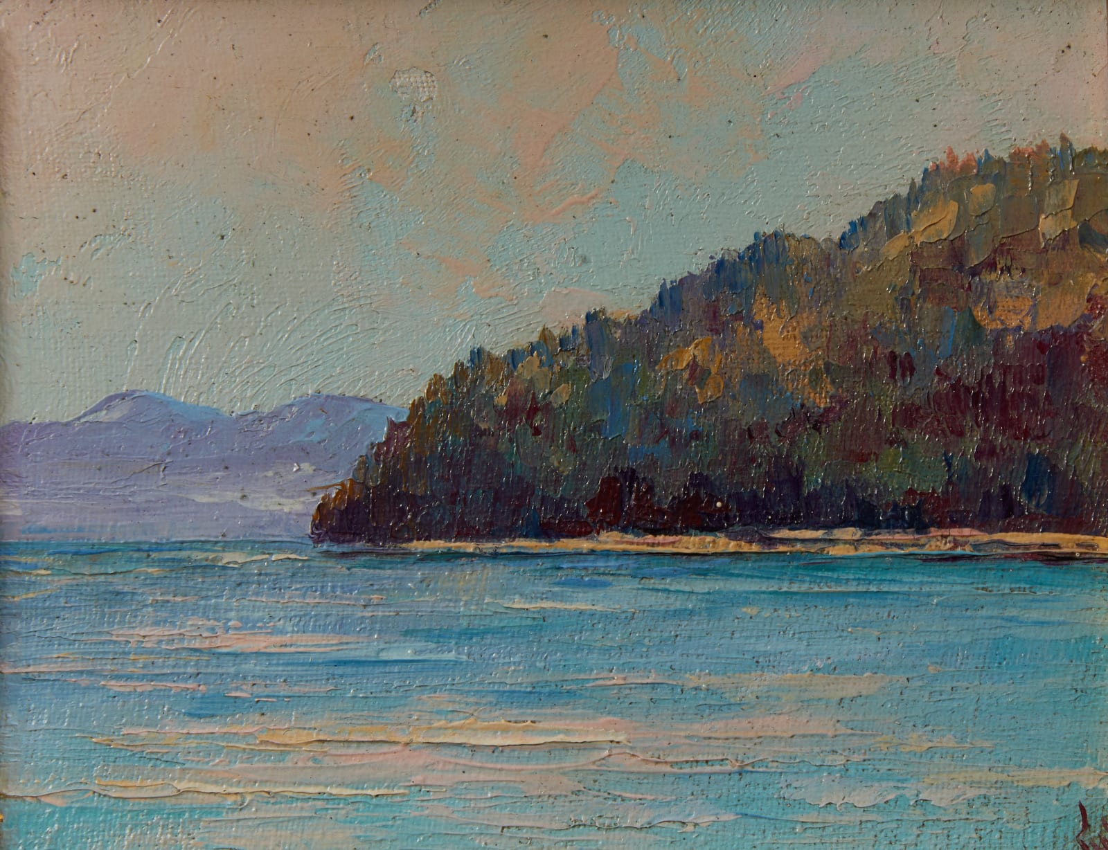 Jules B. Dahlager, In Belm Canal (Titled Verso)