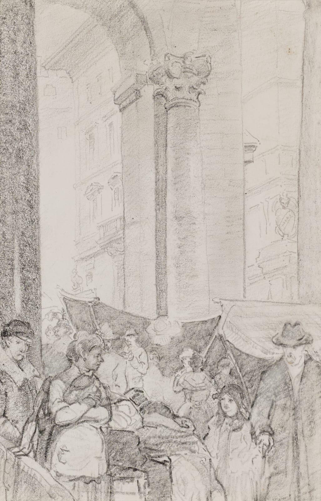 William Penhallow Henderson, Market Vendors - Florence, d. 1911