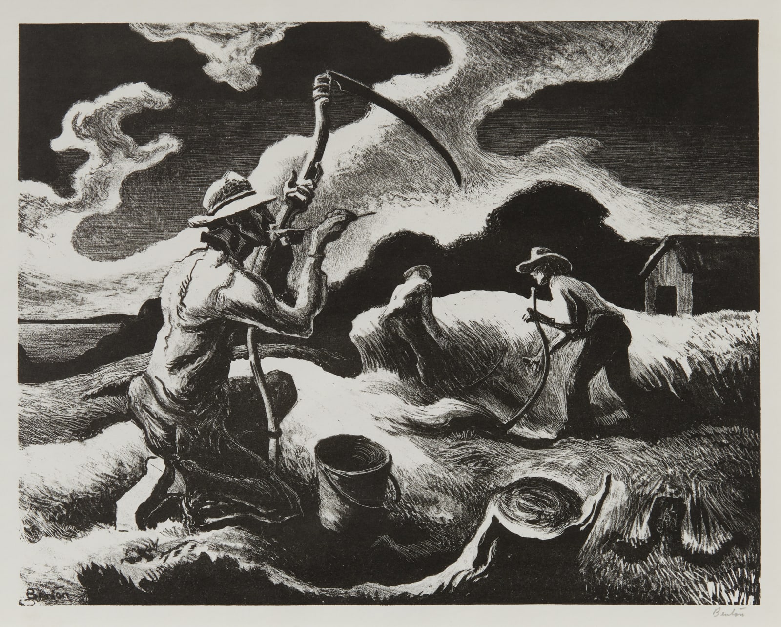 Thomas Hart Benton, Island Hay, d. 1946