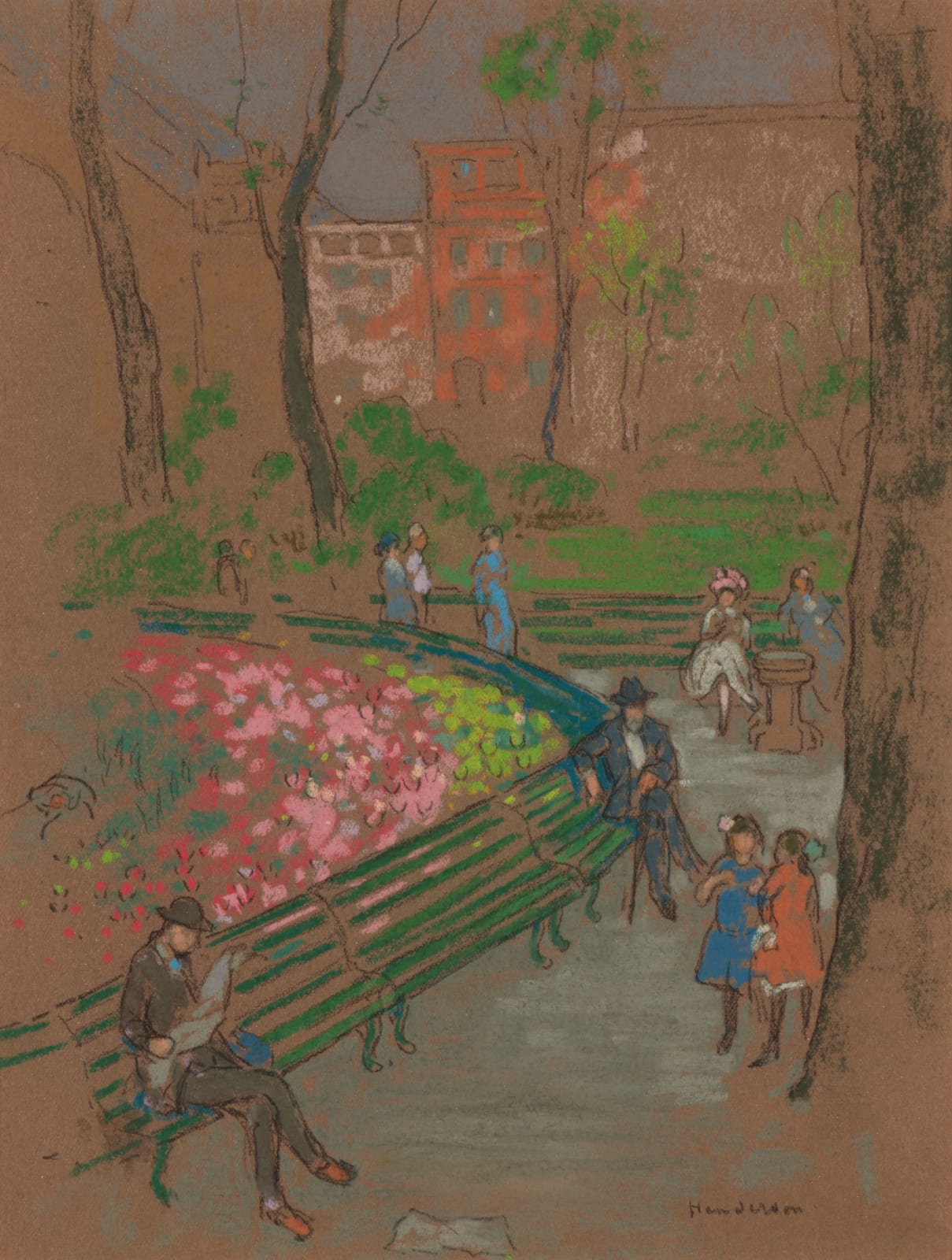 William Penhallow Henderson, City Park, Boston, c. 1910
