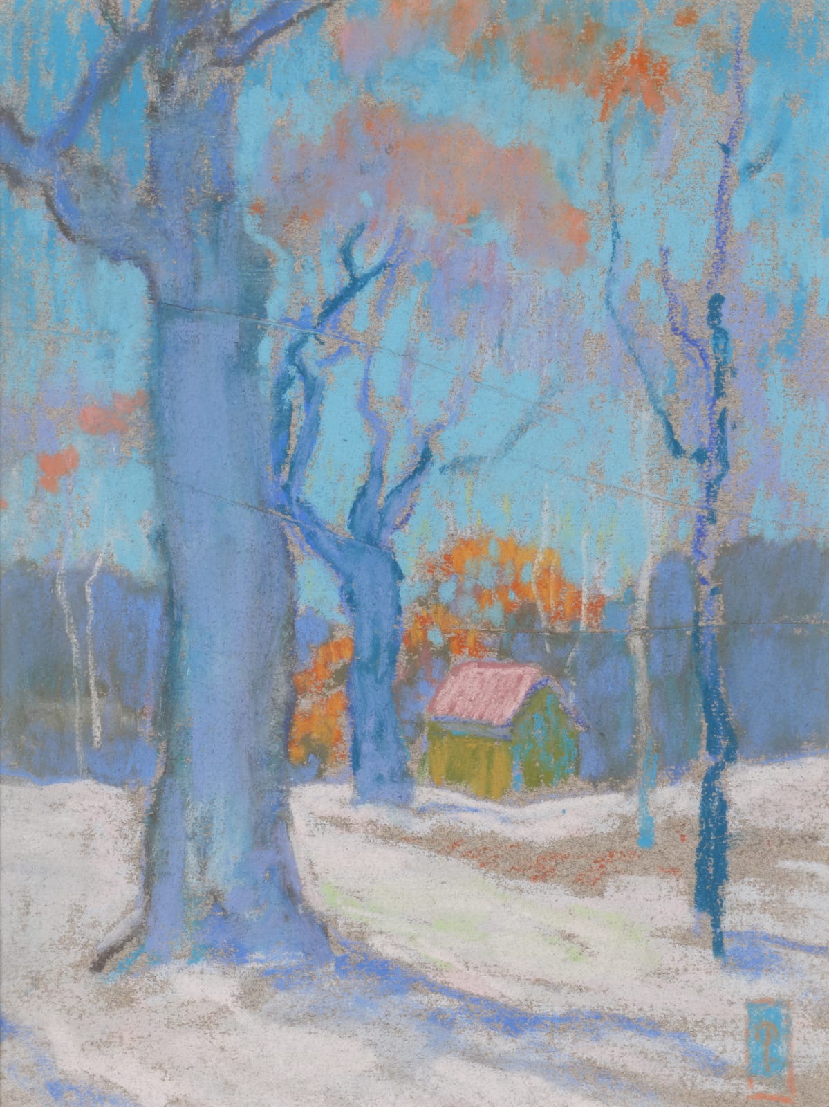 William Penhallow Henderson, Lake Bluff in Autumn, c. 1912