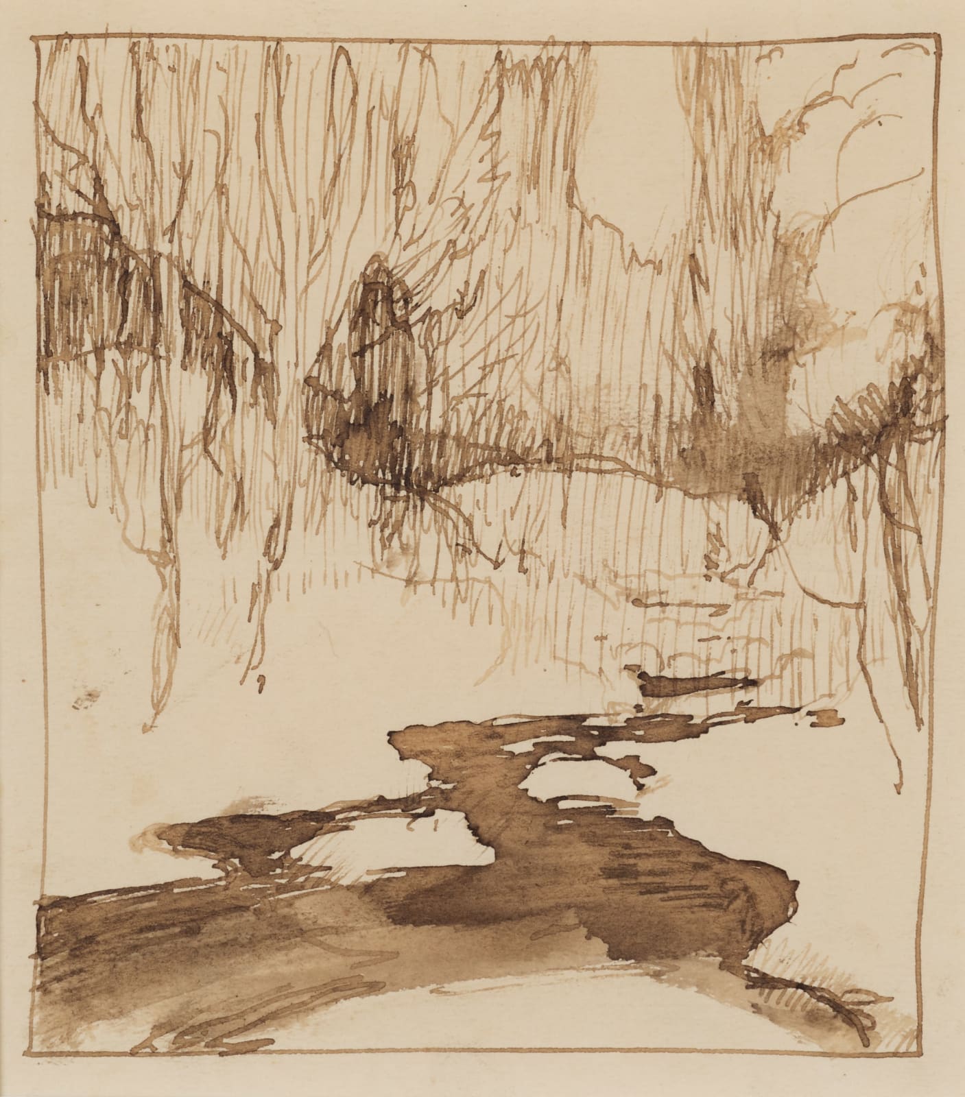 William Penhallow Henderson, Snowy Glade - Lake Michigan, c. 1910