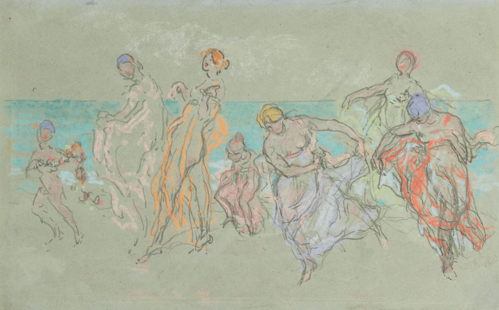 William Penhallow Henderson, Bathing Beauties, c. 1910