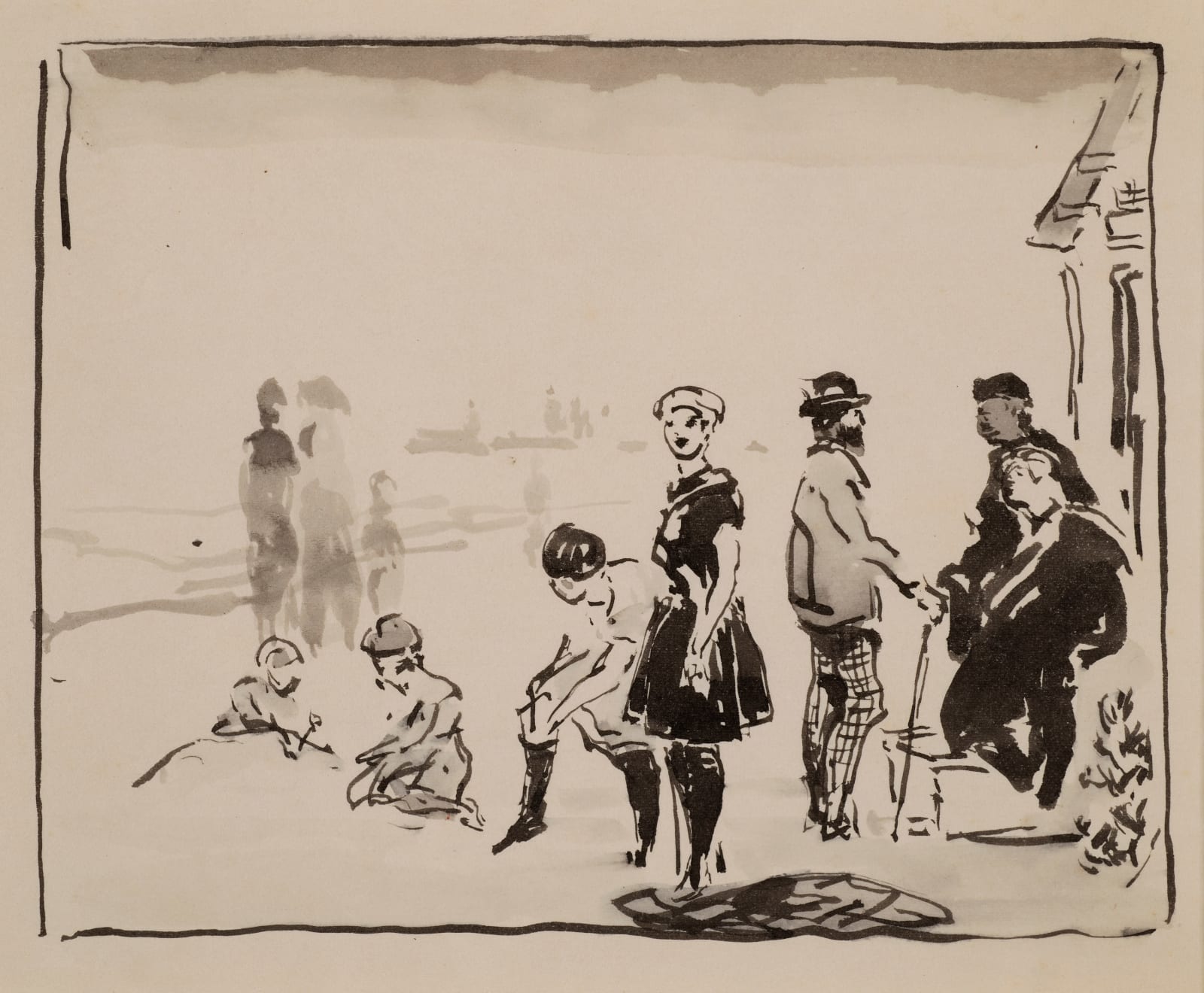 William Penhallow Henderson, Beach Scene - Main Coast, c. 1901