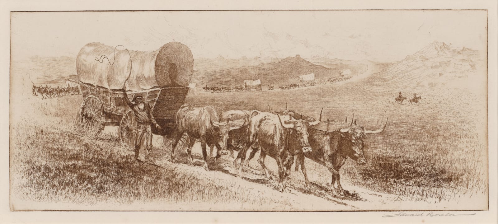 Edward Borein, Emigrant Train