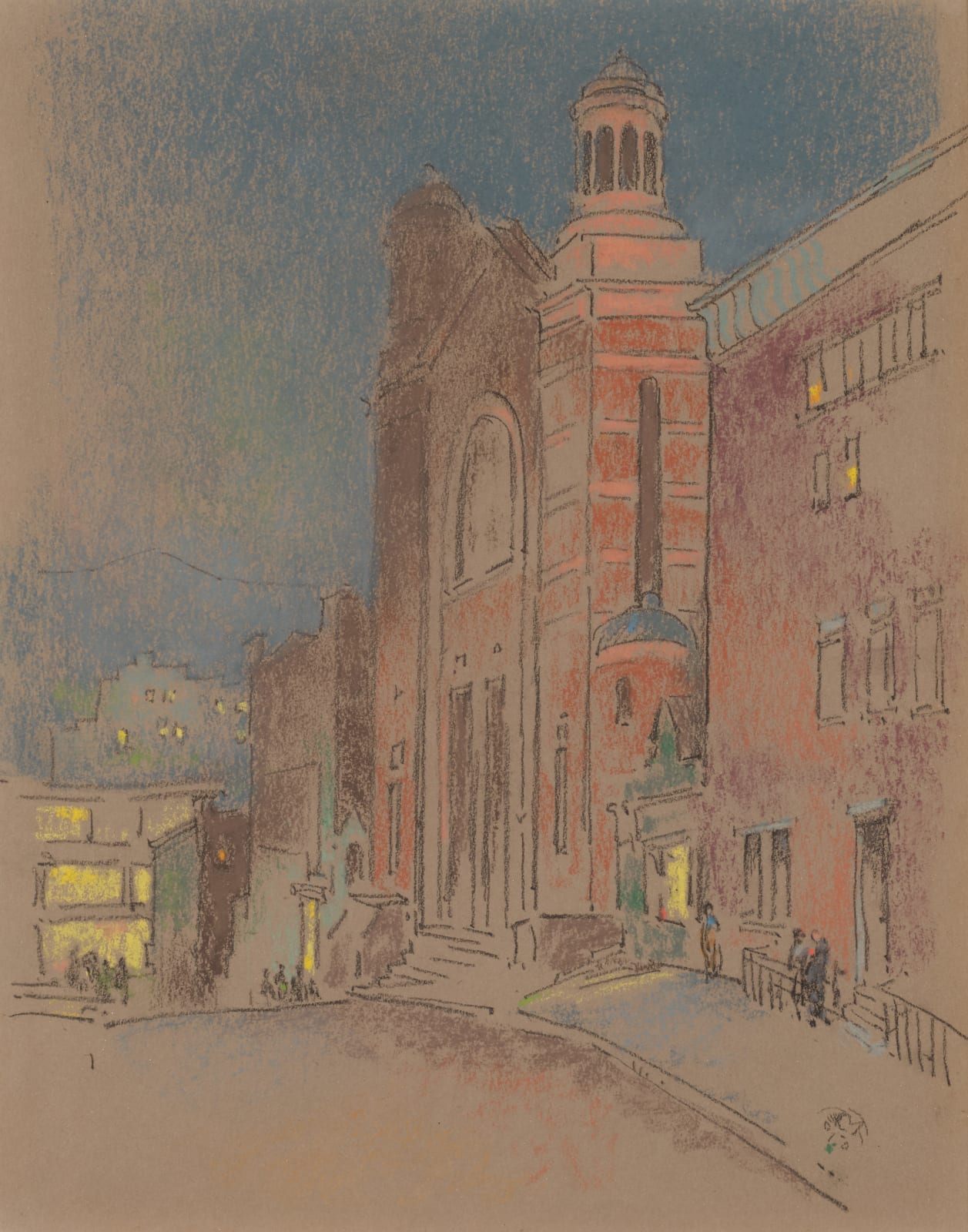 William Penhallow Henderson, Old Church, 82nd and Broadway, c. 1912
