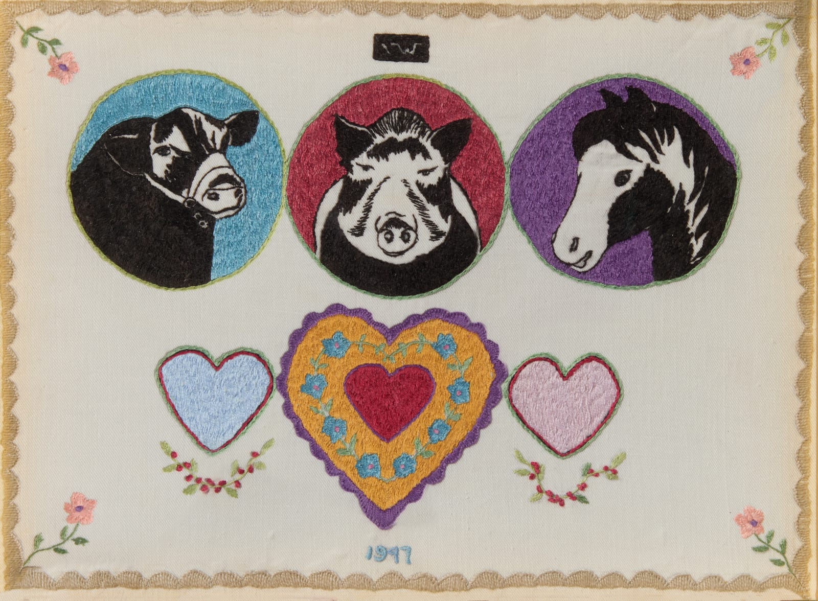 Rebecca Salsbury James, Bill's Ranch Friends (3 Animal Heads), d. 1947