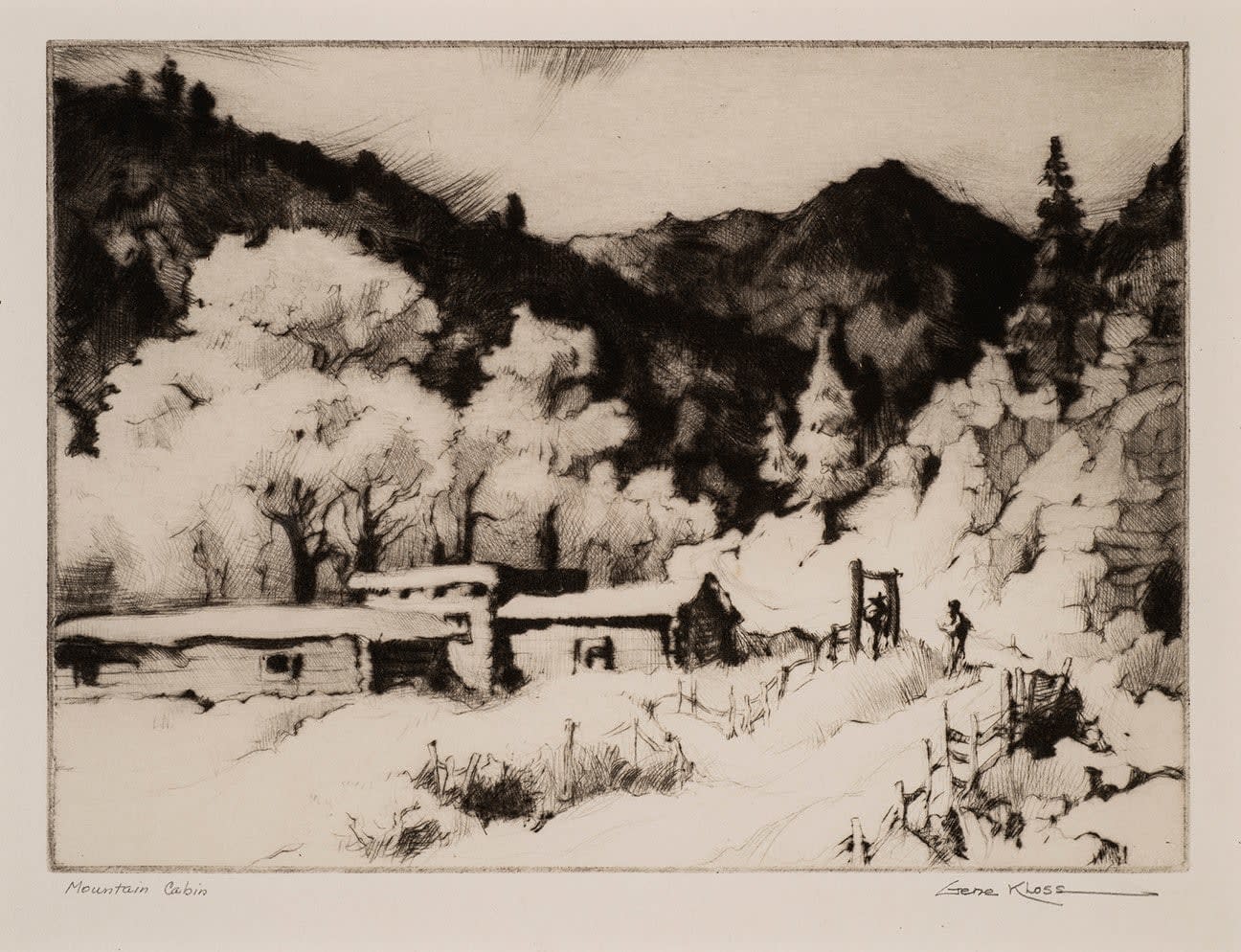 Gene Kloss, Mountain Cabin, c. late 1930s