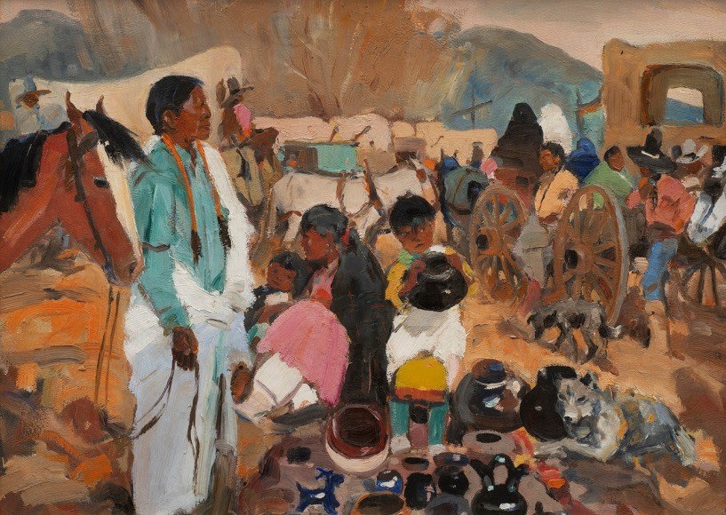 LaVerne Nelson Black, San Geronimo Feast Day, Taos Pueblo Taos, New Mexico, c. 1930s