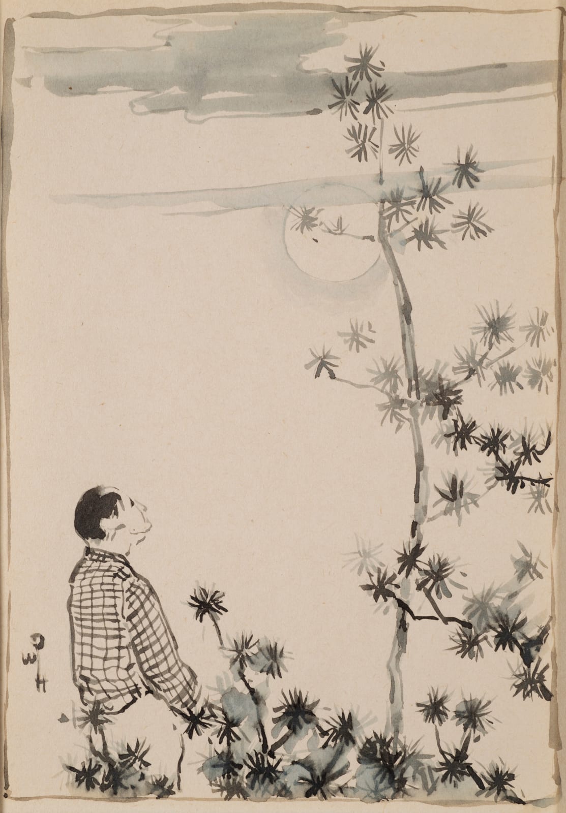 William Penhallow Henderson, Moonrise - Lake Bluff, d. 1910