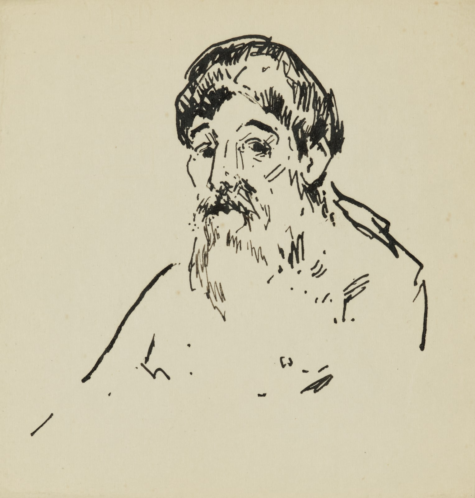 William Penhallow Henderson, Study for “Portrait for Rabindranath Tagore", c. 1914