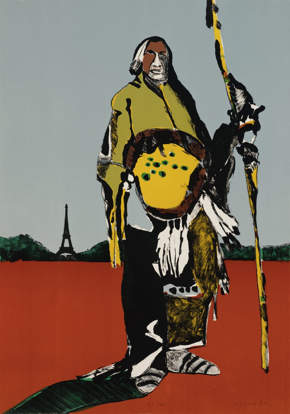 Fritz Scholder, An American Indian in Paris, d. 1976